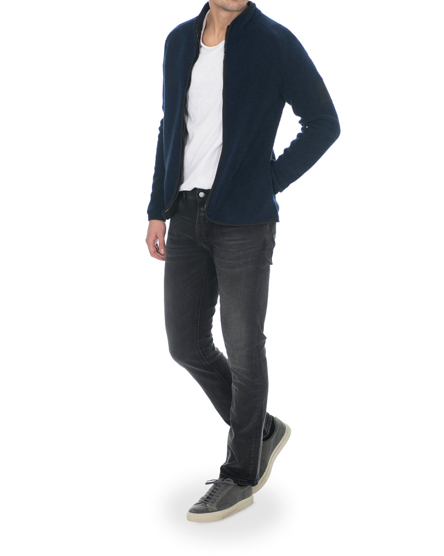 Heren | Truien | Peak Performance | Ted Full Zip Fleece Salute Blue