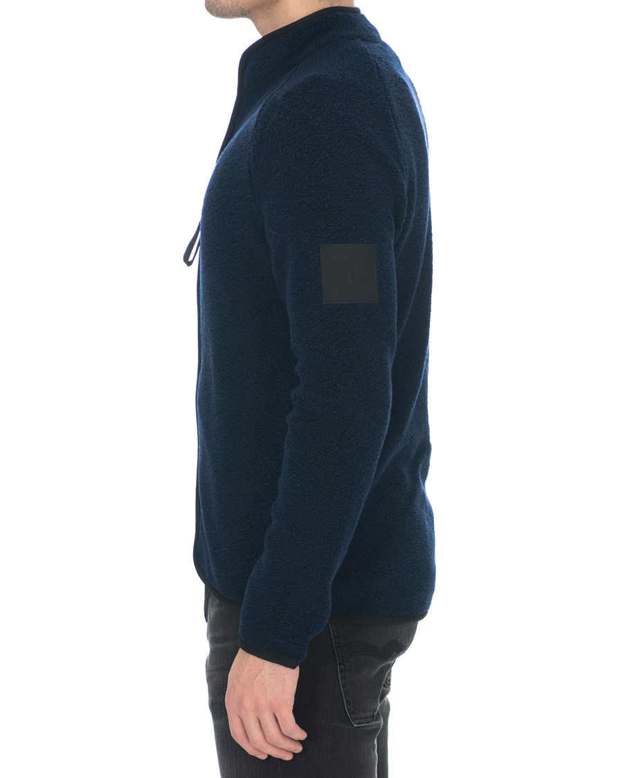 Heren | Truien | Peak Performance | Ted Full Zip Fleece Salute Blue
