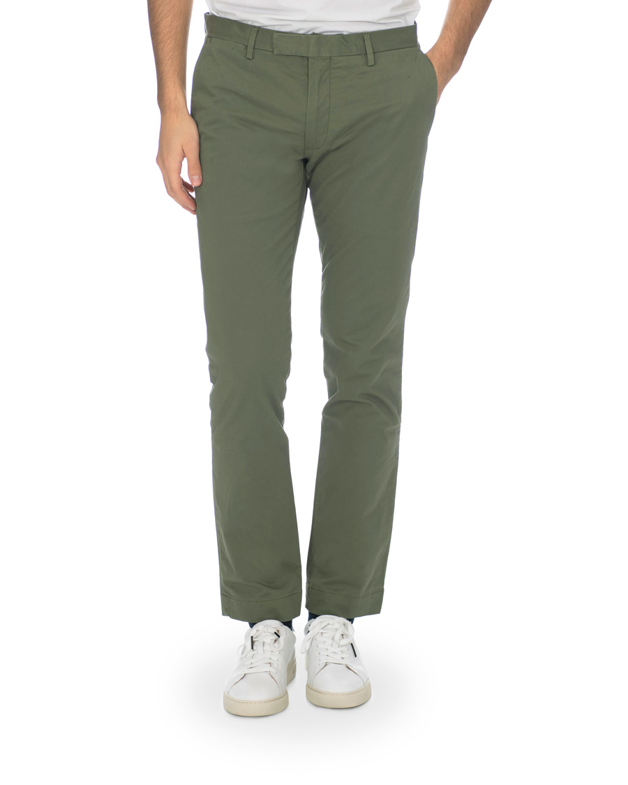 Homme | Pantalons | Polo Ralph Lauren | Slim Fit Stretch Hudson Chino Army Olive