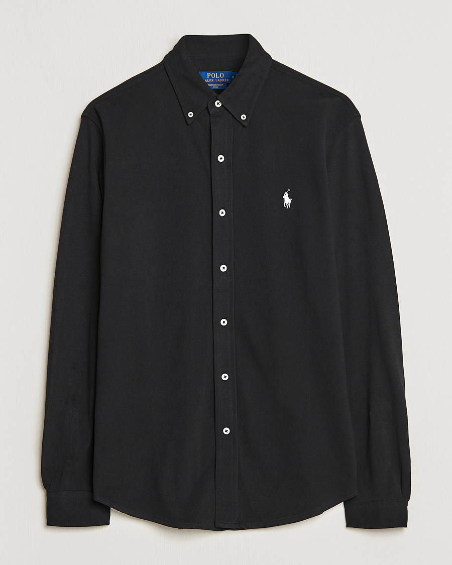 Heren | Overhemden | Polo Ralph Lauren | Featherweight Mesh Shirt Polo Black