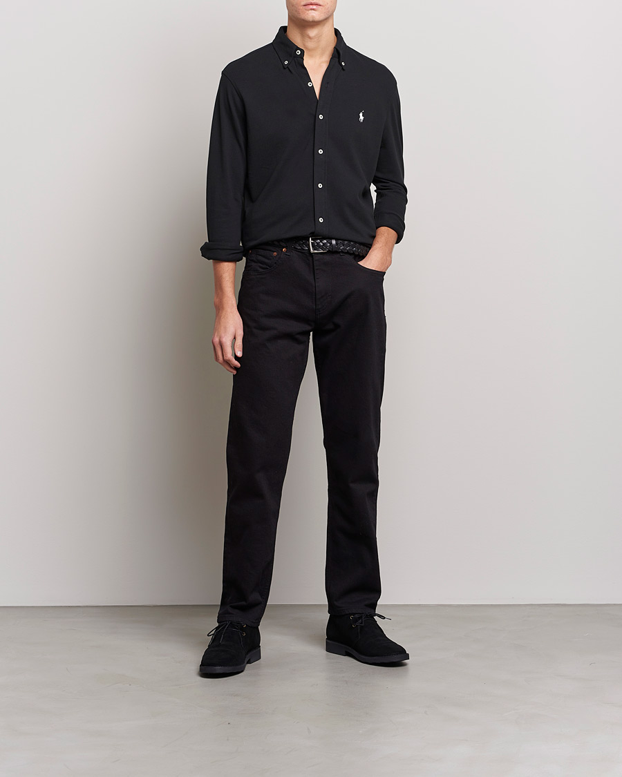 Heren | Overhemden | Polo Ralph Lauren | Featherweight Mesh Shirt Polo Black