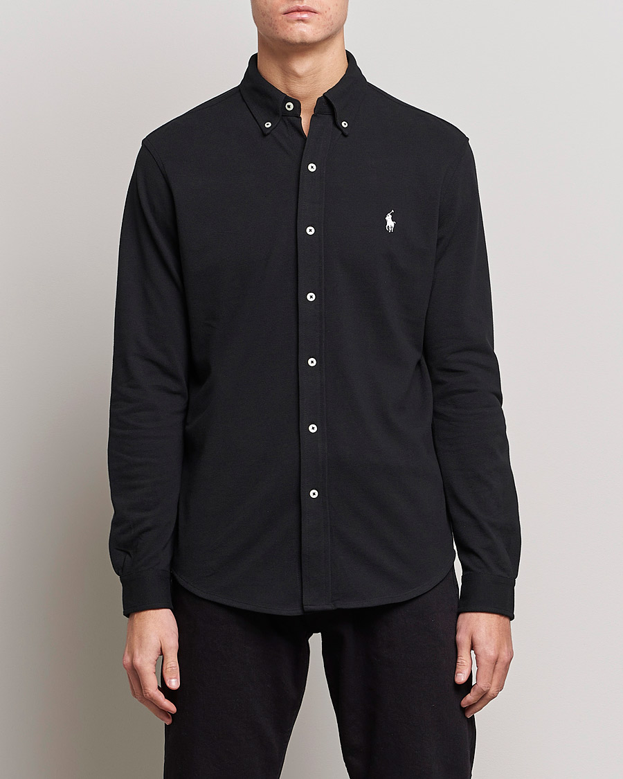 Heren | Overhemden | Polo Ralph Lauren | Featherweight Mesh Shirt Polo Black