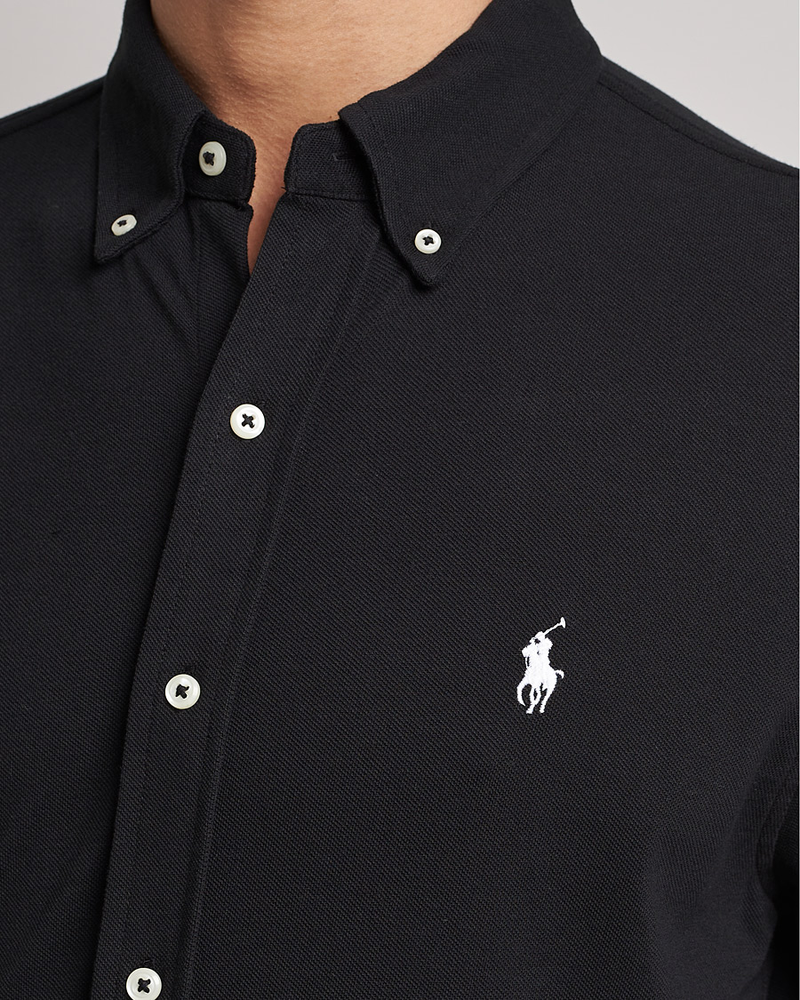 Heren | Overhemden | Polo Ralph Lauren | Featherweight Mesh Shirt Polo Black
