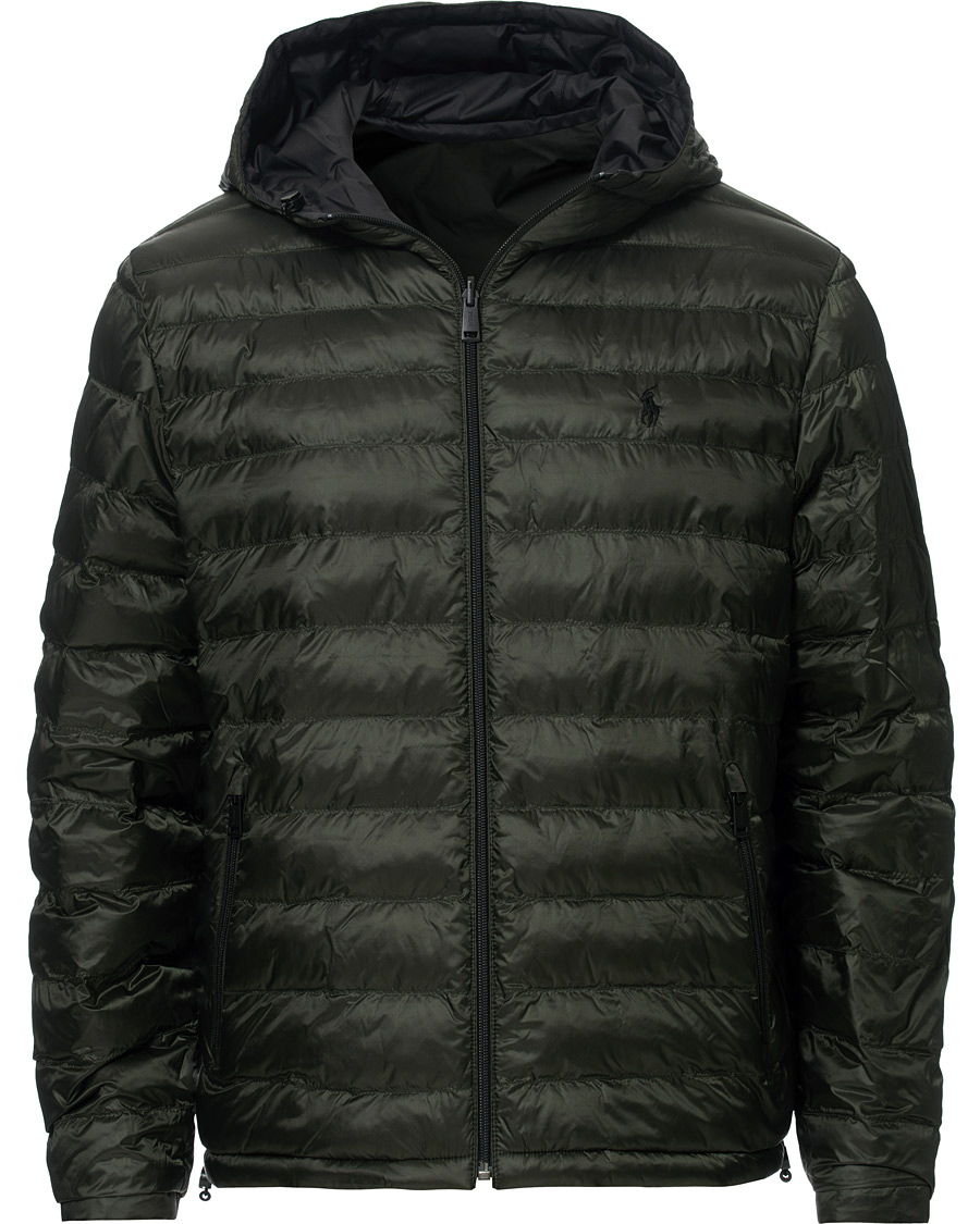 Homme | Manteaux Et Vestes | Polo Ralph Lauren | Reversible Down High Gloss Jacket Black/Olive