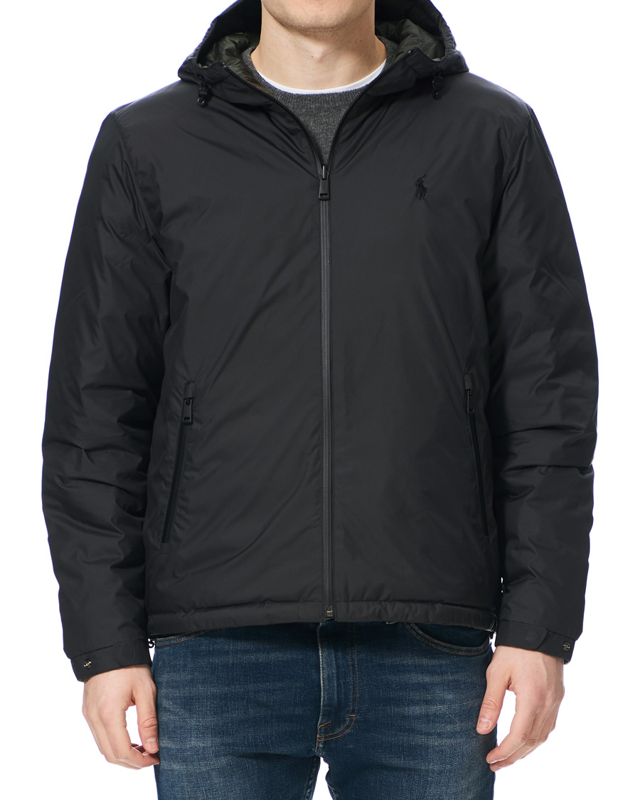 Homme | Manteaux Et Vestes | Polo Ralph Lauren | Reversible Down High Gloss Jacket Black/Olive