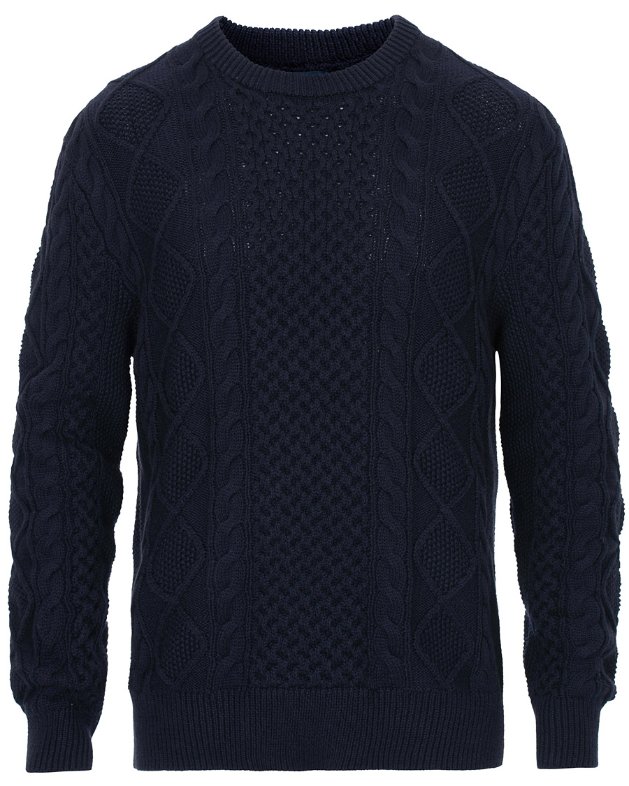 Homme | Pulls Et Tricots | Polo Ralph Lauren | Aran Knitted Sweater Hunter Navy
