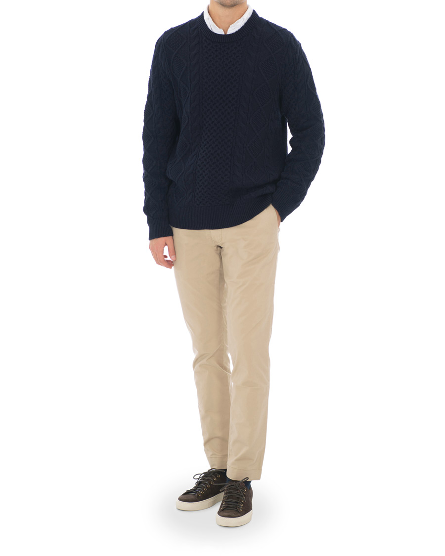 Homme | Pulls Et Tricots | Polo Ralph Lauren | Aran Knitted Sweater Hunter Navy