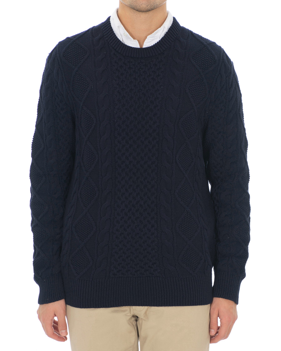 Homme | Pulls Et Tricots | Polo Ralph Lauren | Aran Knitted Sweater Hunter Navy