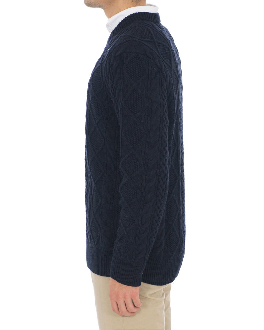 Homme | Pulls Et Tricots | Polo Ralph Lauren | Aran Knitted Sweater Hunter Navy