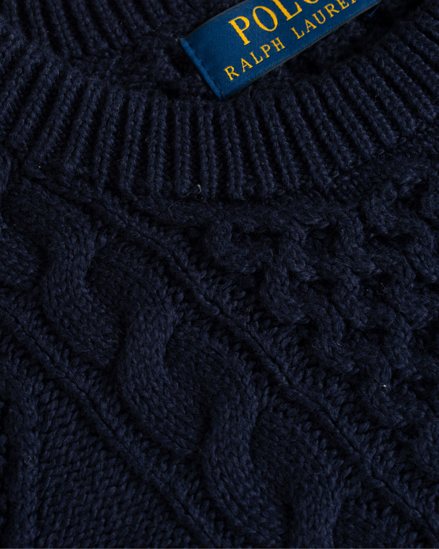 Homme | Pulls Et Tricots | Polo Ralph Lauren | Aran Knitted Sweater Hunter Navy