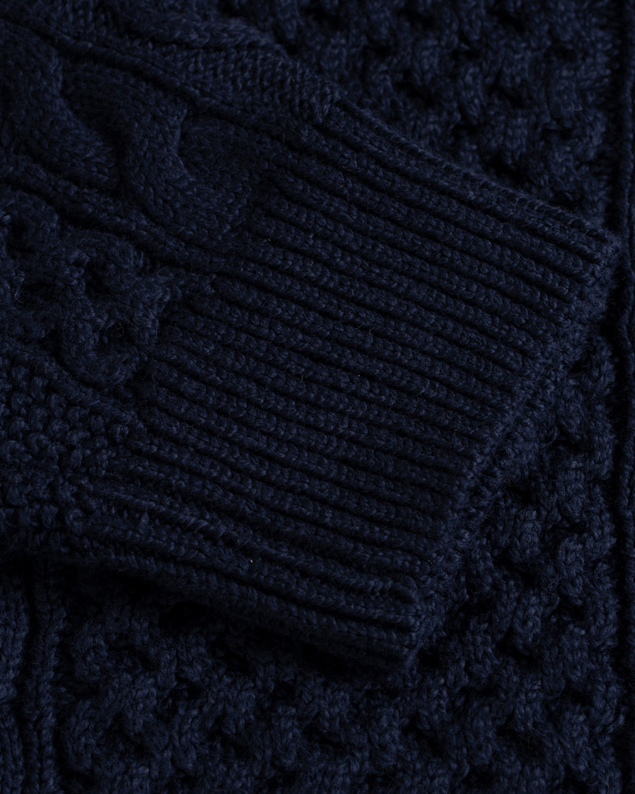 Homme | Pulls Et Tricots | Polo Ralph Lauren | Aran Knitted Sweater Hunter Navy