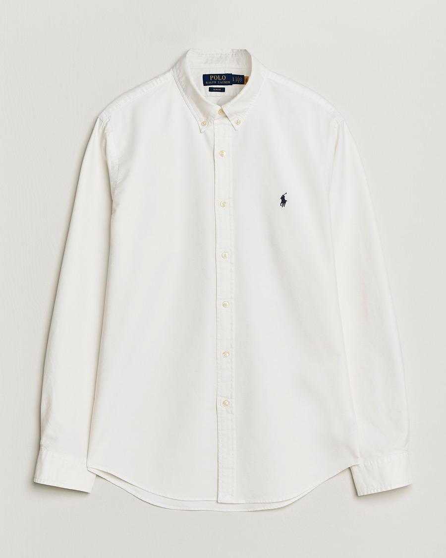 Heren | Overhemden | Polo Ralph Lauren | Slim Fit Garment Dyed Oxford Shirt White
