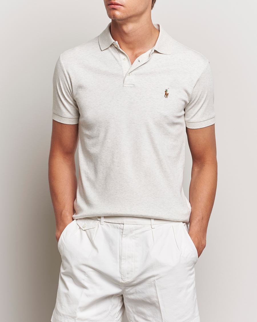 Homme | Polos | Polo Ralph Lauren | Slim Fit Pima Cotton Polo Polo State Heather
