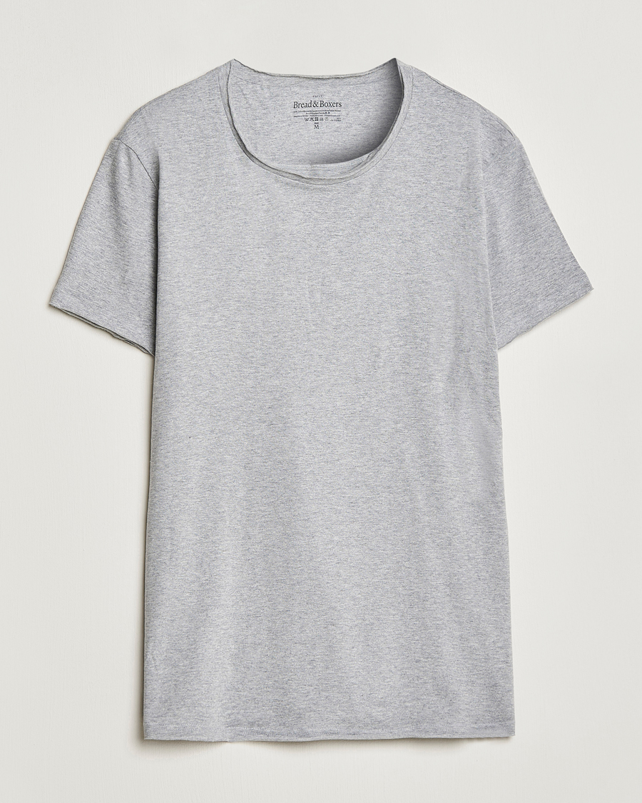 Homme | T-shirts | Bread & Boxers | Crew Neck Relaxed Grey Melange