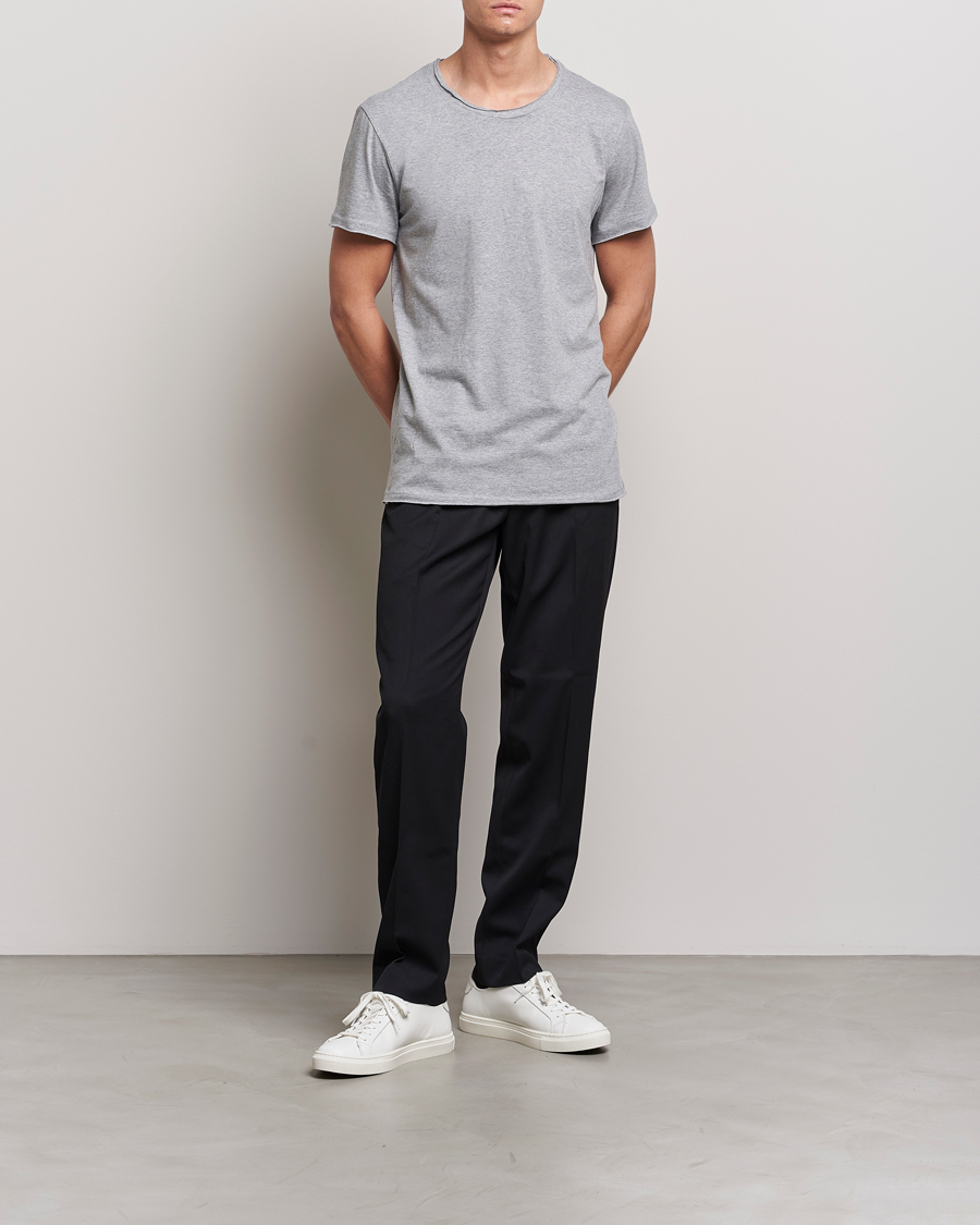 Homme | T-shirts | Bread & Boxers | Crew Neck Relaxed Grey Melange