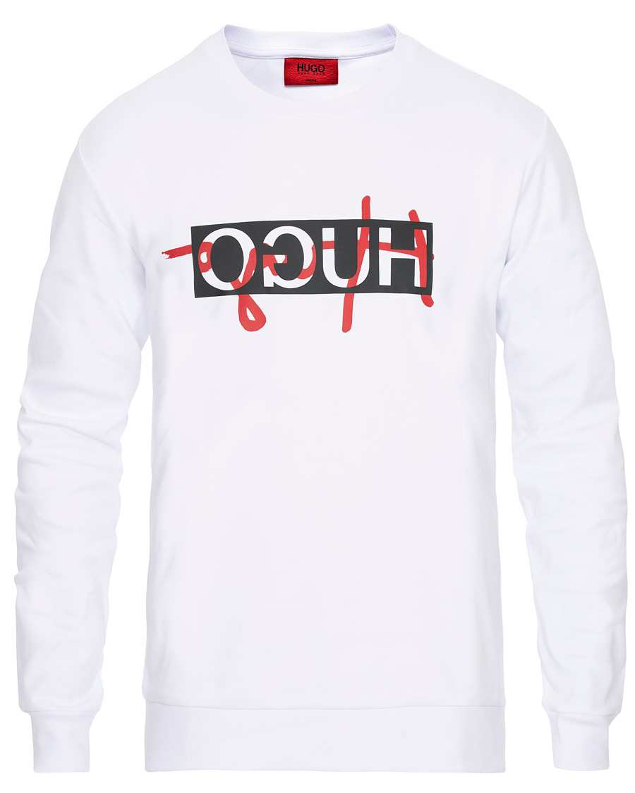 Homme | Pulls Et Tricots | HUGO | Dicago Logo Sweatshirt White