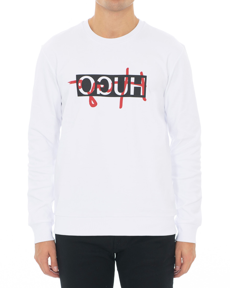 Homme | Pulls Et Tricots | HUGO | Dicago Logo Sweatshirt White