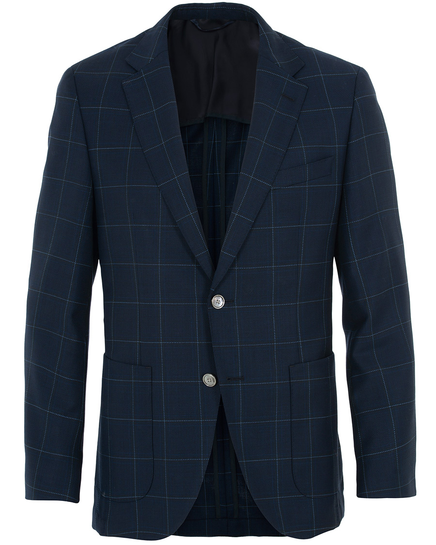 Homme | Blazers | BOSS BLACK | BOSS Janson Check Blazer Dark Blue