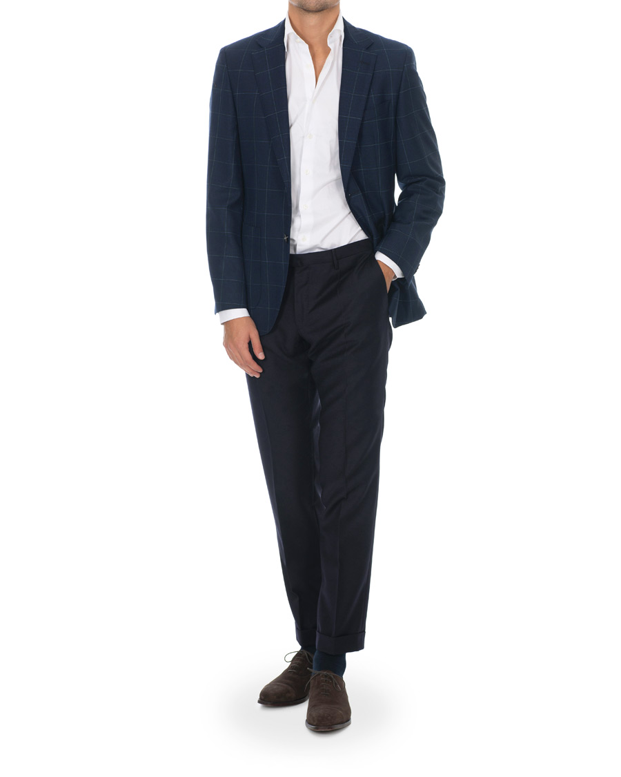 Homme | Blazers | BOSS BLACK | BOSS Janson Check Blazer Dark Blue