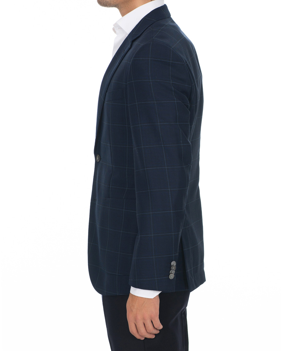 Homme | Blazers | BOSS BLACK | BOSS Janson Check Blazer Dark Blue