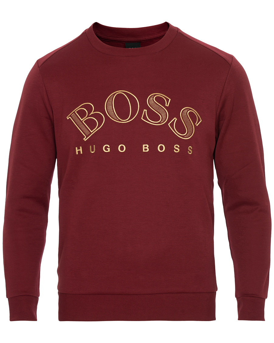 Heren | Truien | BOSS GREEN | BOSS Athleisure Salbo Crew Neck Sweathirt Dark Pink