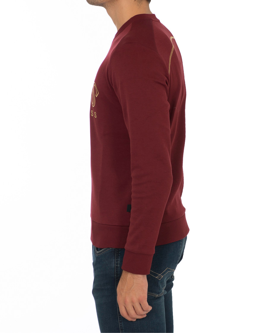 Heren | Truien | BOSS GREEN | BOSS Athleisure Salbo Crew Neck Sweathirt Dark Pink