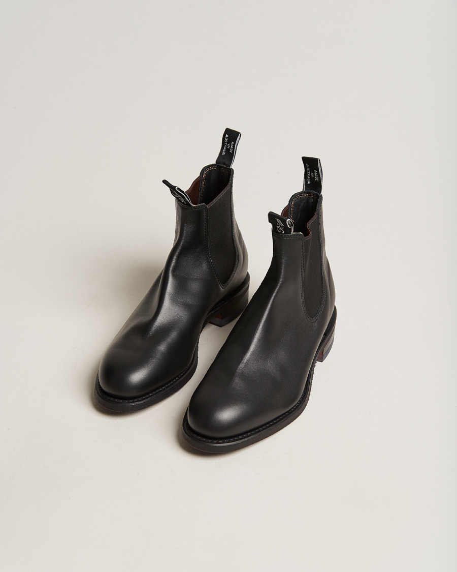 Homme | R.M.Williams Wentworth G Boot Yearling Black | R.M.Williams | Wentworth G Boot Yearling Black