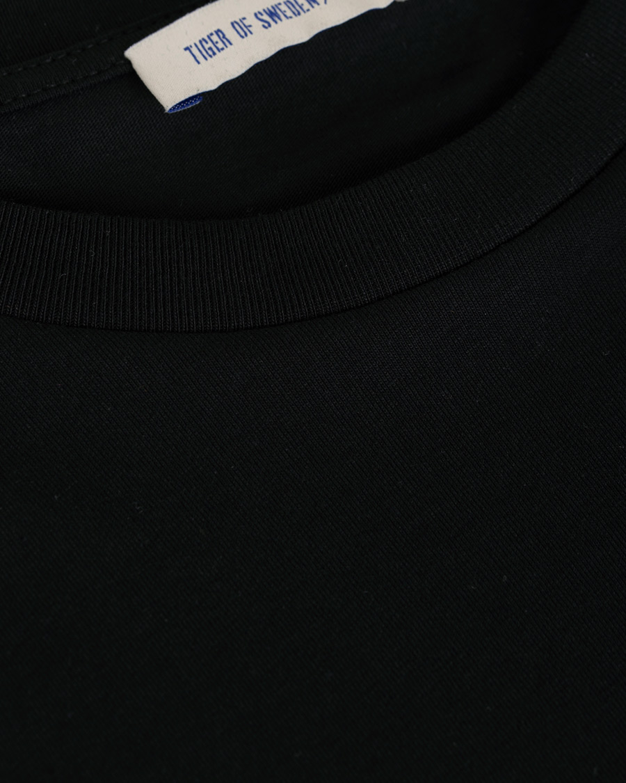 Heren | T-shirts | Tiger of Sweden Jeans | Fleek Printed Crew Neck Tee Black