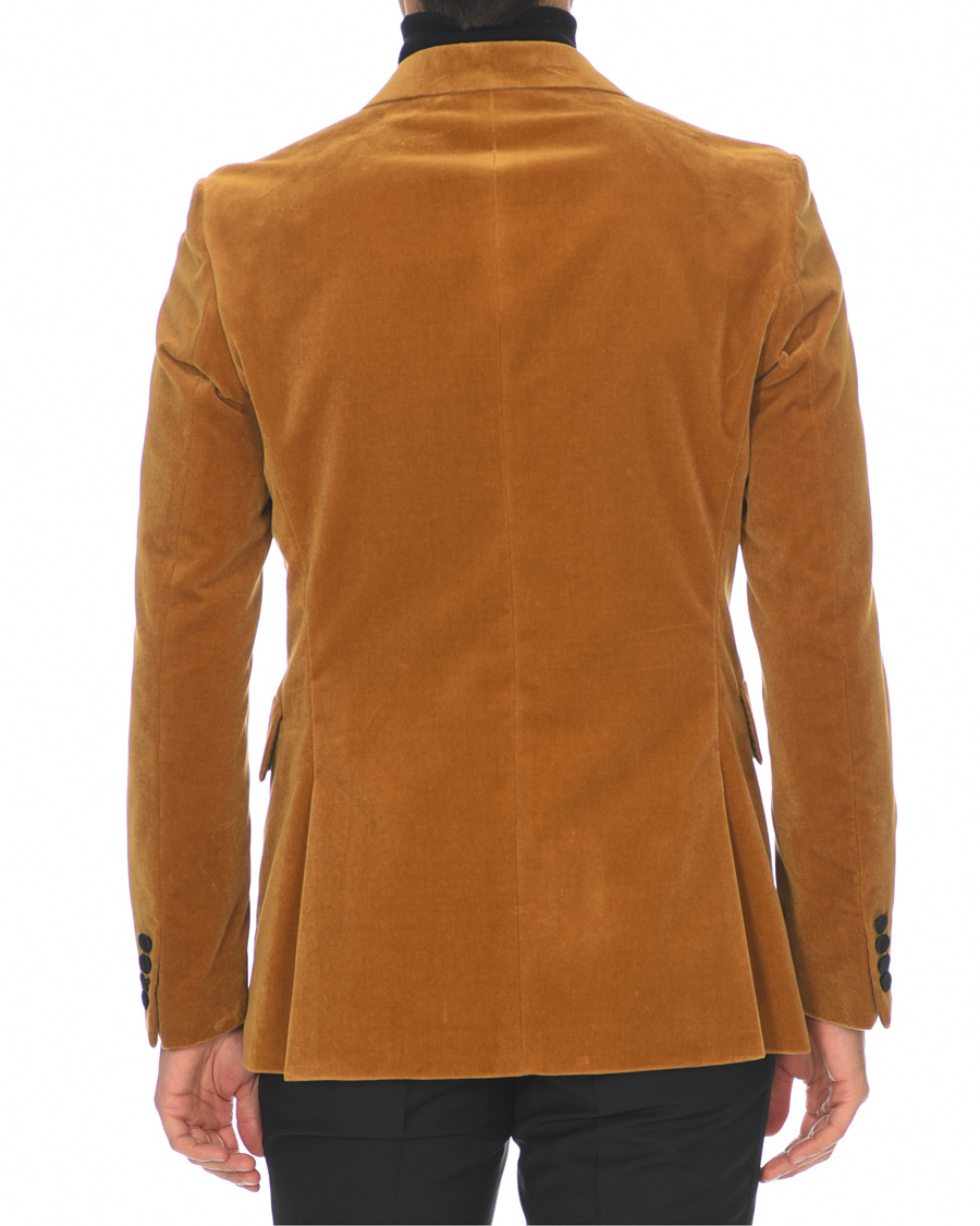 Heren | Blazers | Tiger of Sweden | 1903 Velvet Tuxedo Blazer Mustard