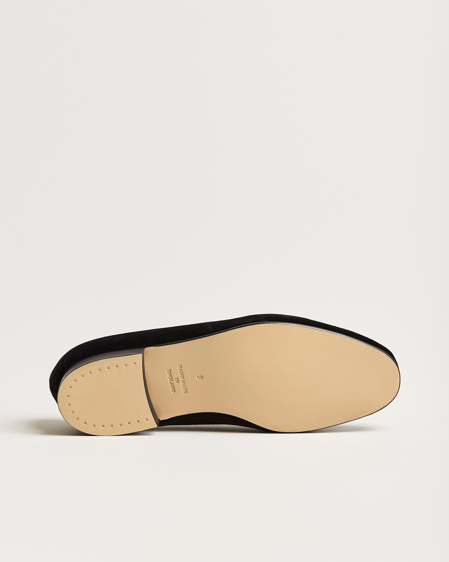 Heren | Bowhill & Elliott Opera Velvet Bow Pumps Black | Bowhill & Elliott | Opera Velvet Bow Pumps Black