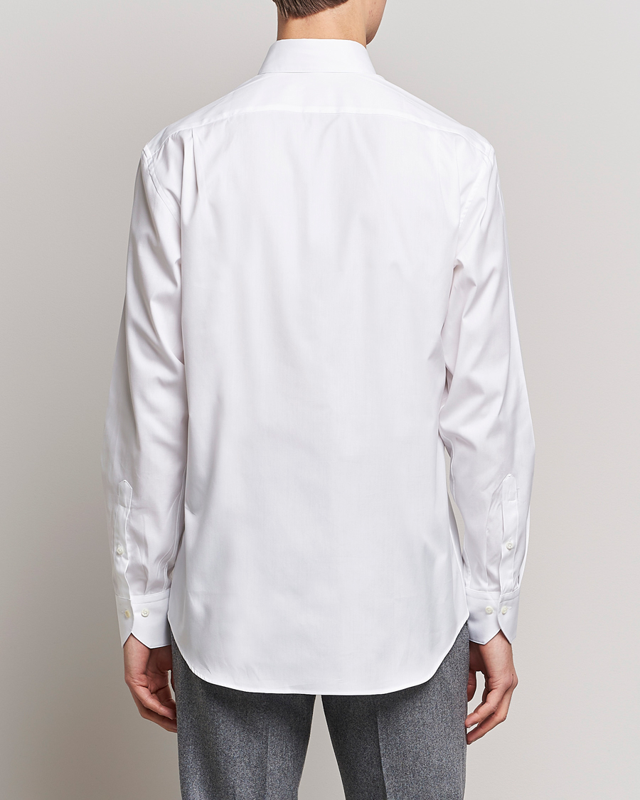 Heren | Overhemden | Stenströms | Fitted Body Button Down Shirt White
