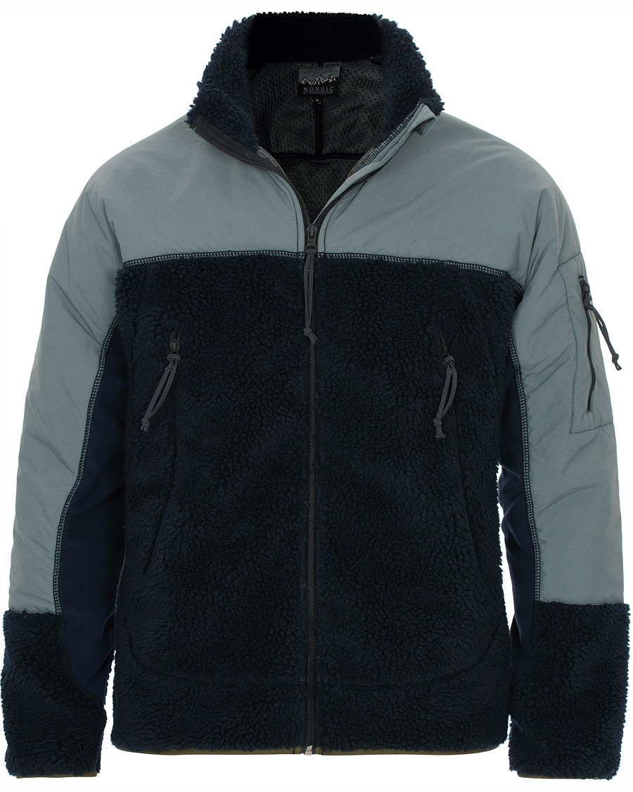 Heren | Jassen | J.Crew | 8mm Pile Sherpa Full Zip Jacket Darkest Indigo