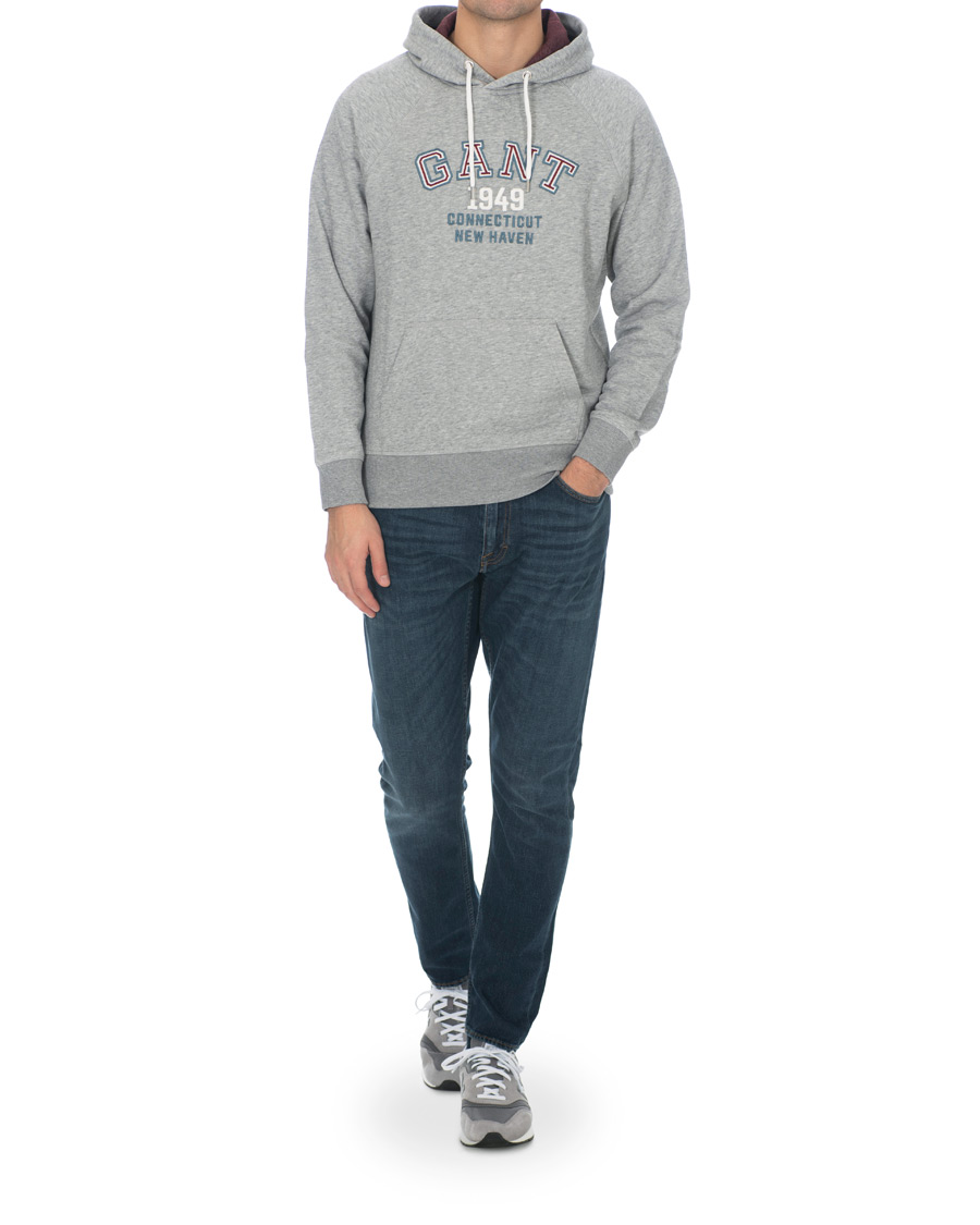 Homme | Pulls Et Tricots | GANT | Graphic Sweat Hoodie Grey Melange