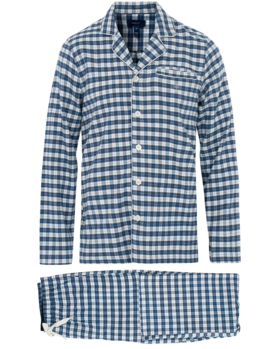 Homme | Sous-Vêtements Et Chaussettes | Gant | Flannel Pyjama Set Eggshell