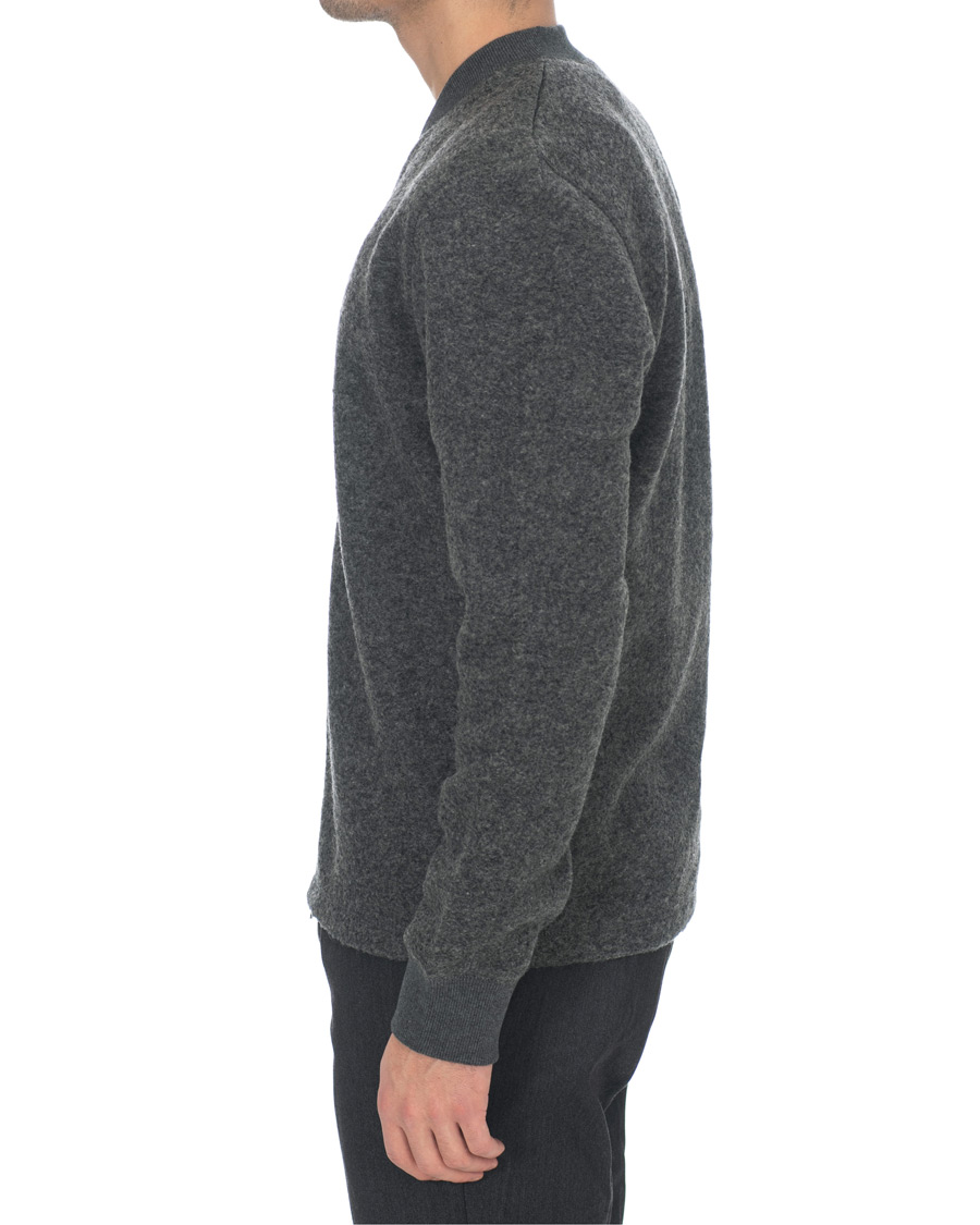 Homme | Pulls Et Tricots | Samsøe Samsøe | Samsøe & Samsøe Allaro Full Zip Wool Cardigan Dark Grey Melange