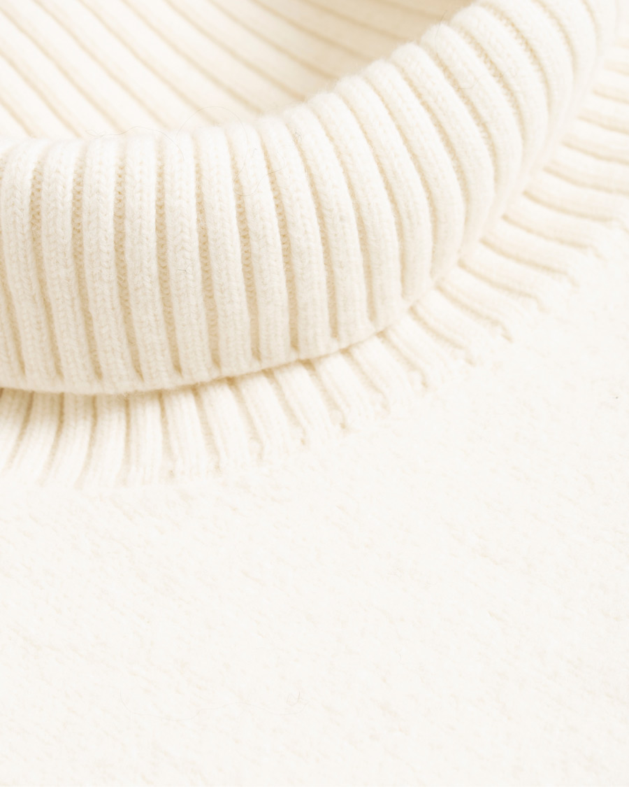 Homme | Pulls Et Tricots | AMI | Oversize Logo Wool Turtleneck Off White