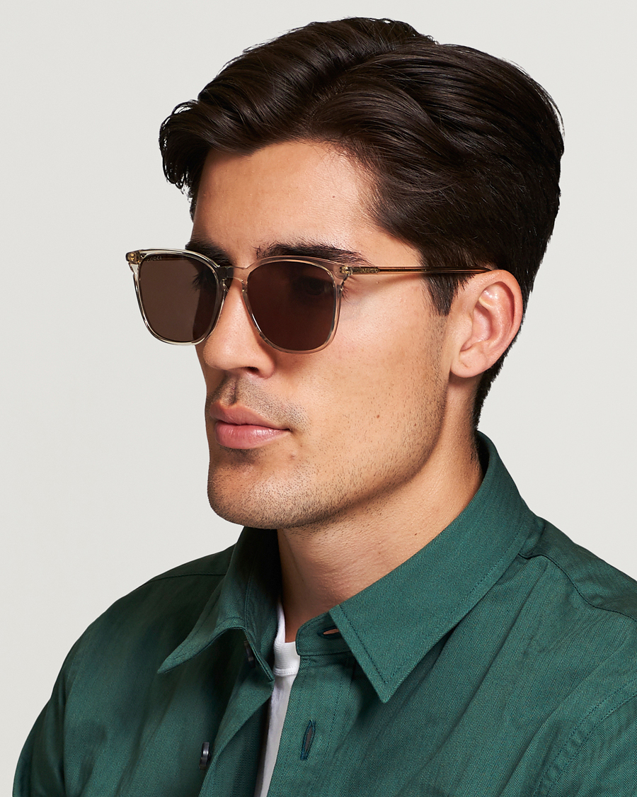 Homme | Gucci GG0547SK Sunglasses Brown/Brown | Gucci | GG0547SK Sunglasses Brown/Brown