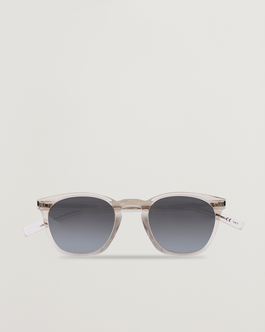 Homme | Lunettes De Soleil | Saint Laurent | SL 28 Sunglasses Beige/Silver