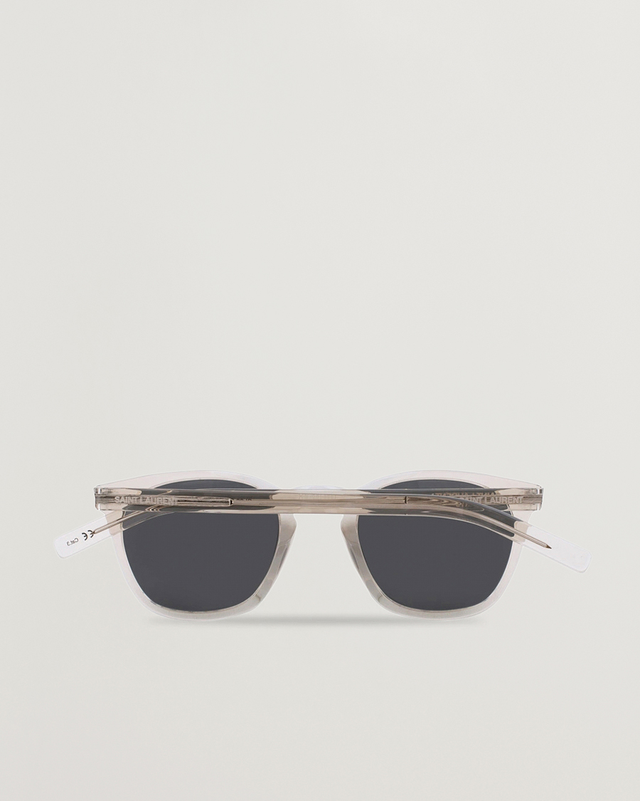 Homme | Lunettes De Soleil | Saint Laurent | SL 28 Sunglasses Beige/Silver