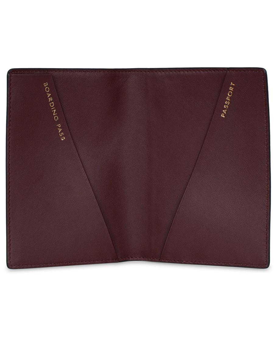 Homme | Smythson Panama Passport Cover Navy | Smythson | Panama Passport Cover Navy