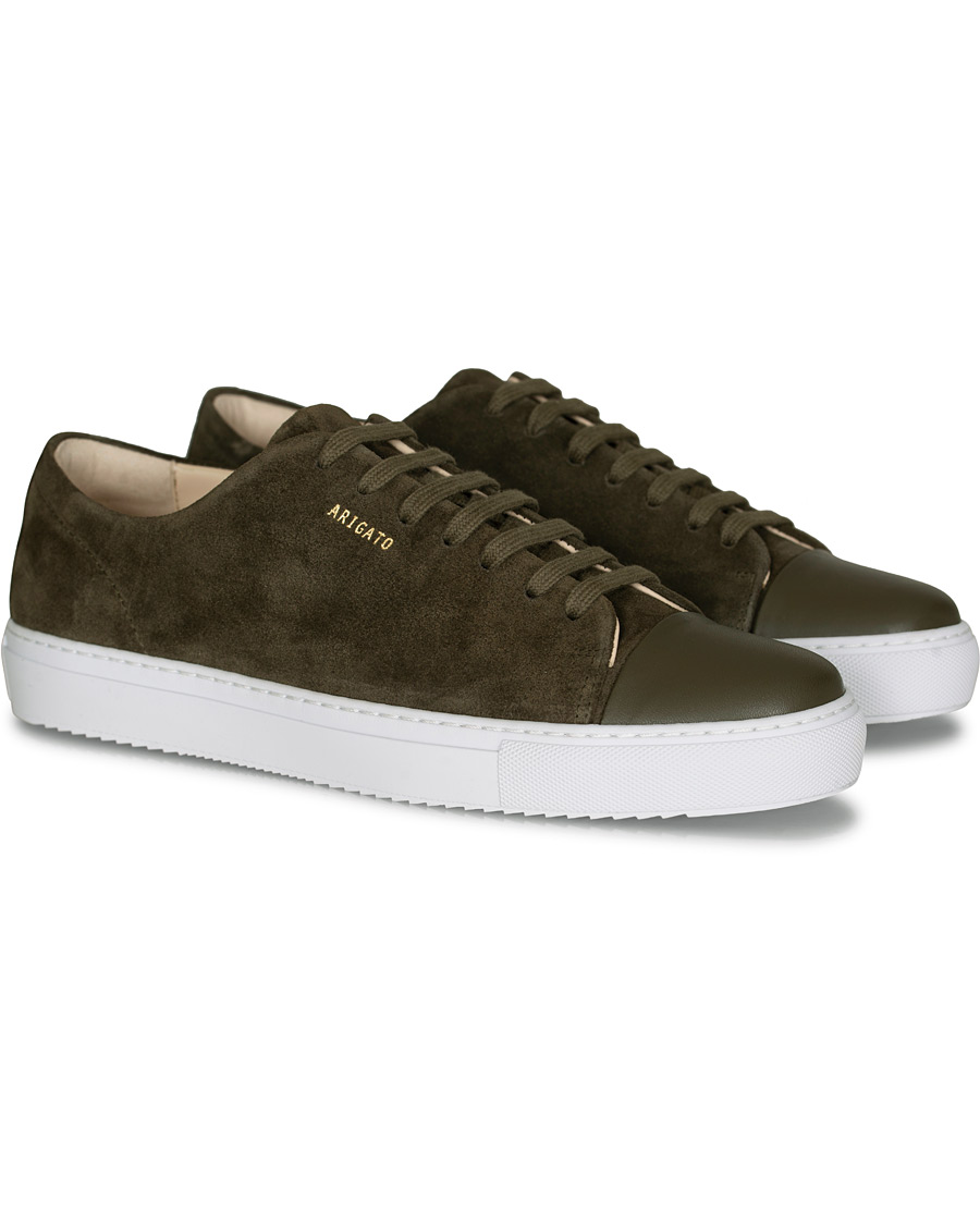 Homme | Axel Arigato Cap Toe Sneaker Military Green Suede | Axel Arigato | Cap Toe Sneaker Military Green Suede