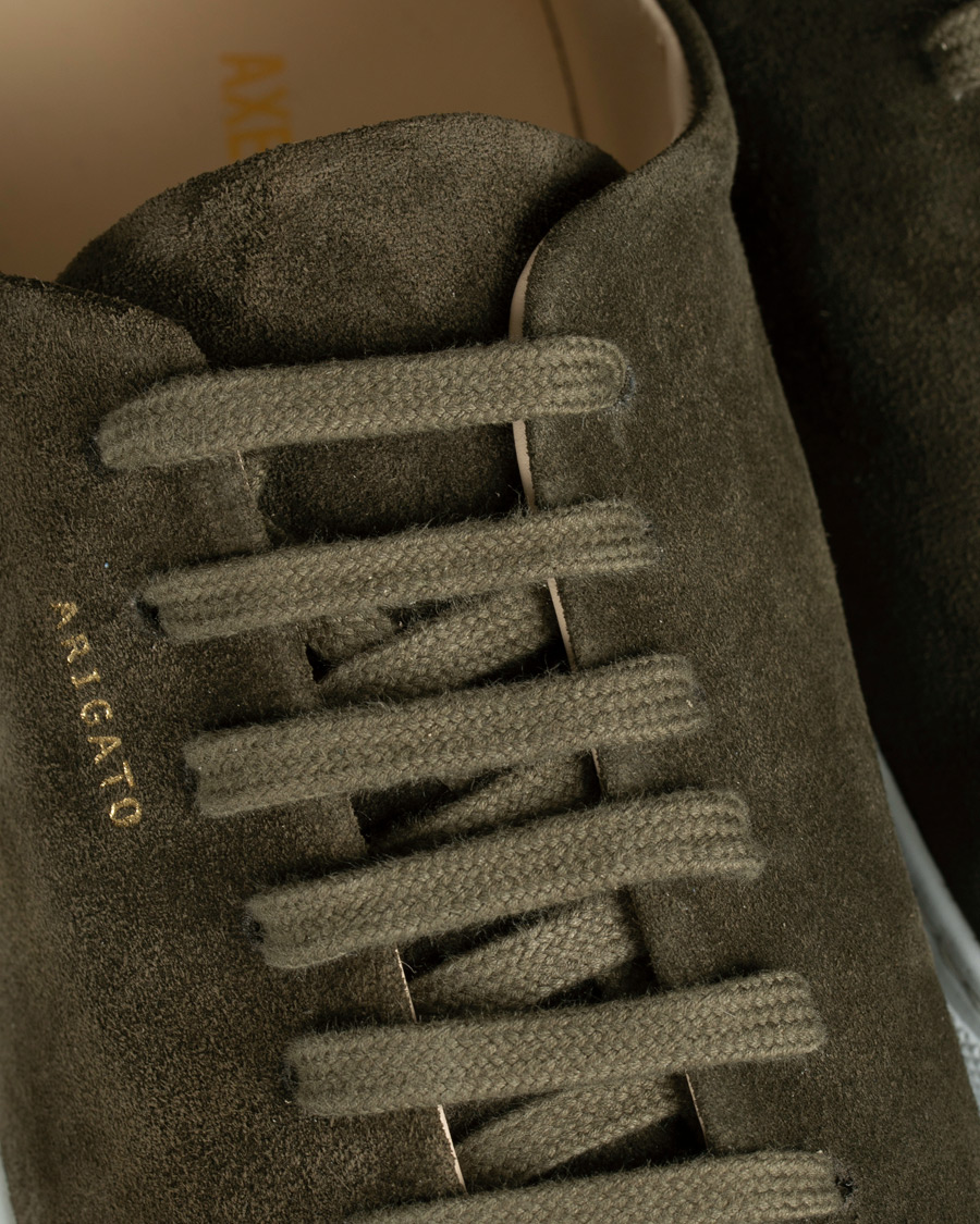 Homme | Axel Arigato Cap Toe Sneaker Military Green Suede | Axel Arigato | Cap Toe Sneaker Military Green Suede