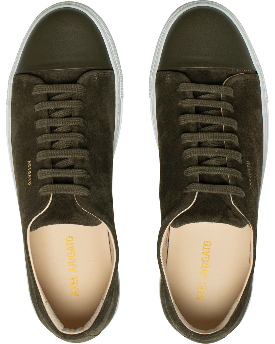 Homme | Axel Arigato Cap Toe Sneaker Military Green Suede | Axel Arigato | Cap Toe Sneaker Military Green Suede