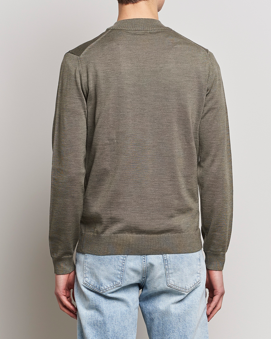 Homme | Pulls Et Tricots | Stenströms | Merino Full Zip Olive