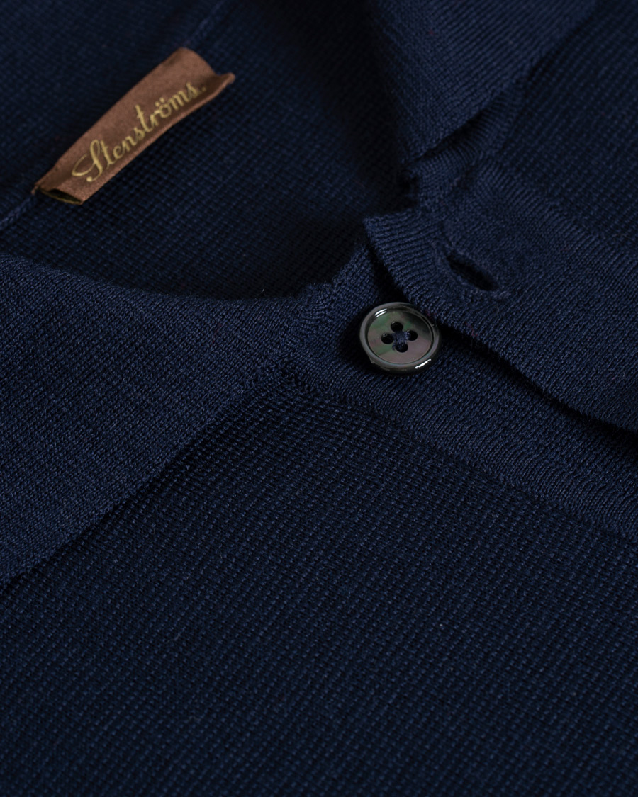 Homme | Pulls Et Tricots | Stenströms | Merino Wool Cardigan Navy