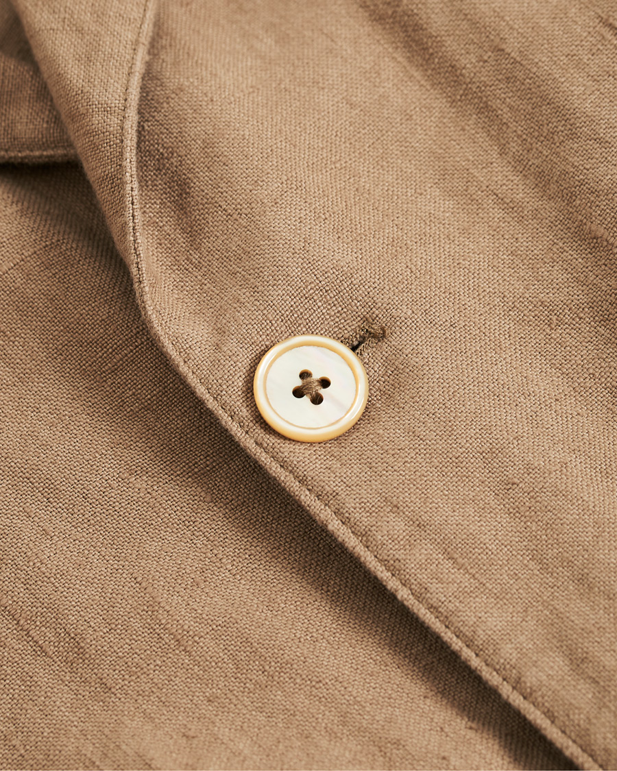 Heren | Jassen | Stenströms | Linen Utility Jacket Beige