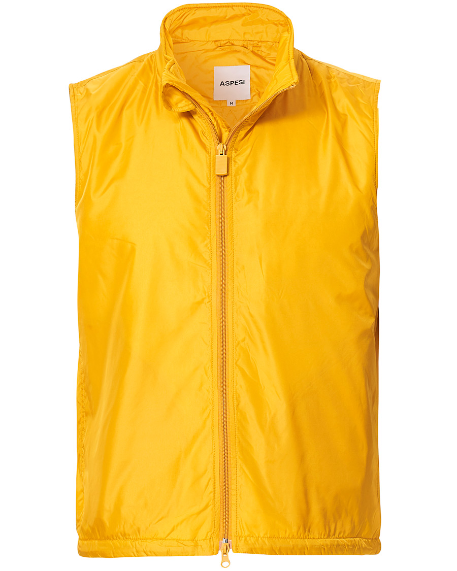 Homme | Manteaux Et Vestes | Aspesi | Vernes Nylon Vest Yellow