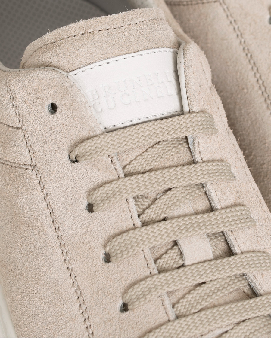 Homme | Brunello Cucinelli Classic Sneakers Light Grey Suede | Brunello Cucinelli | Classic Sneakers Light Grey Suede