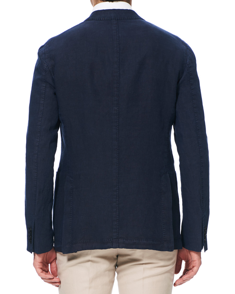 Homme | Blazers | Boglioli | K Jacket Linen Blazer Dark Blue