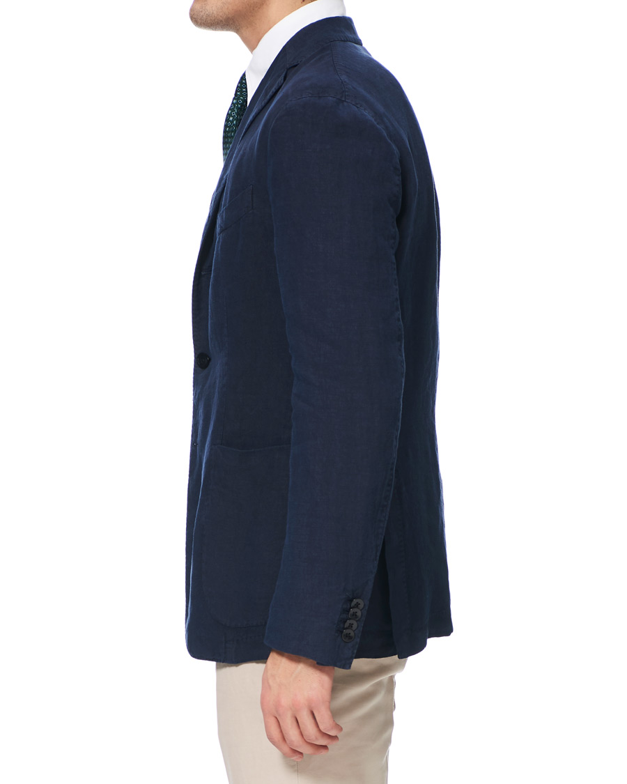 Homme | Blazers | Boglioli | K Jacket Linen Blazer Dark Blue